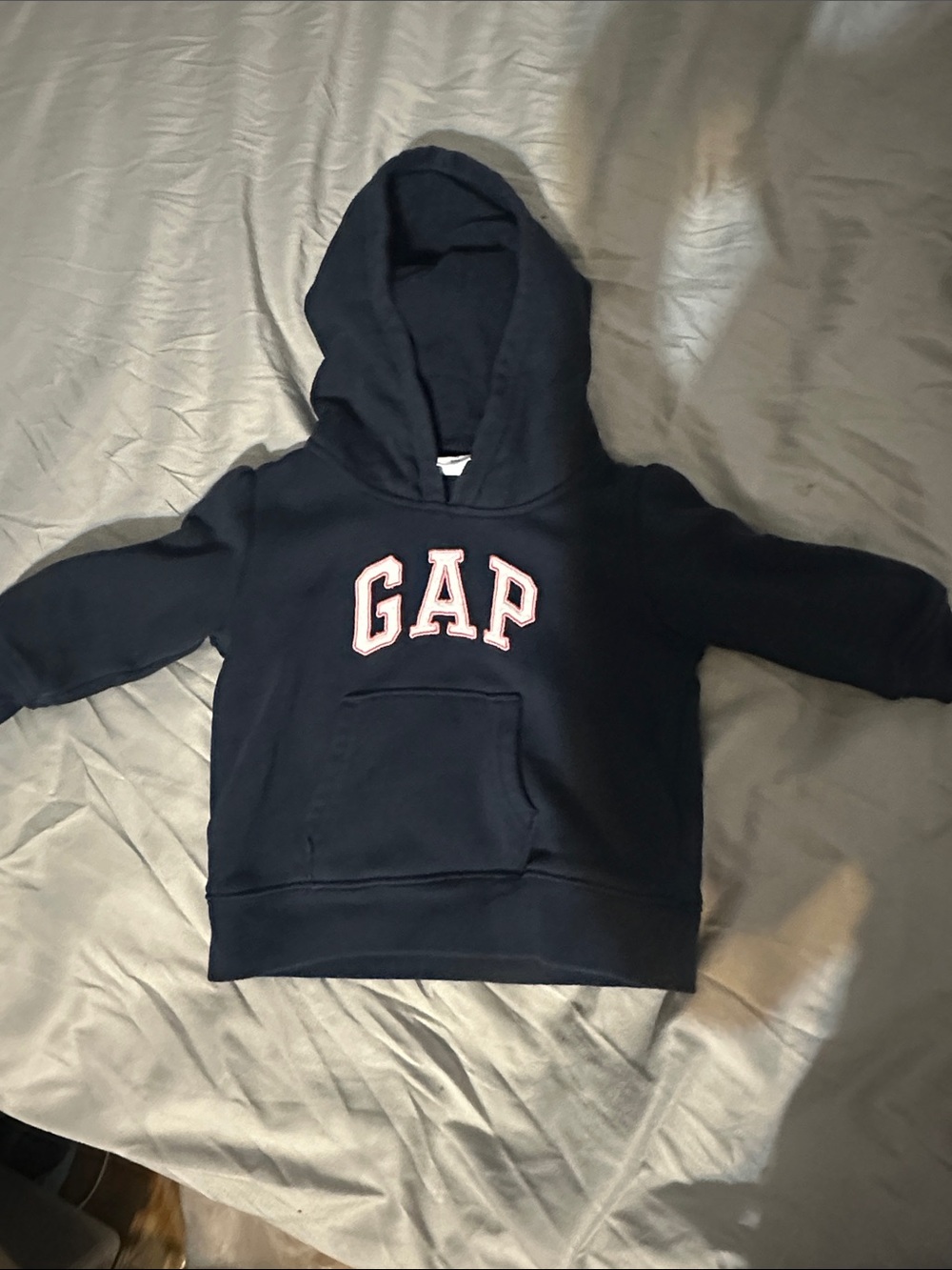GAP Navy Hoodie with Pink Trim Logo